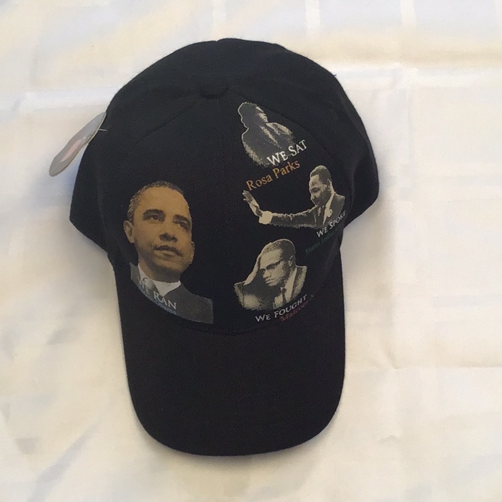 Limited edition cap Obama, Malcom X, Martin Luther King Brand new!